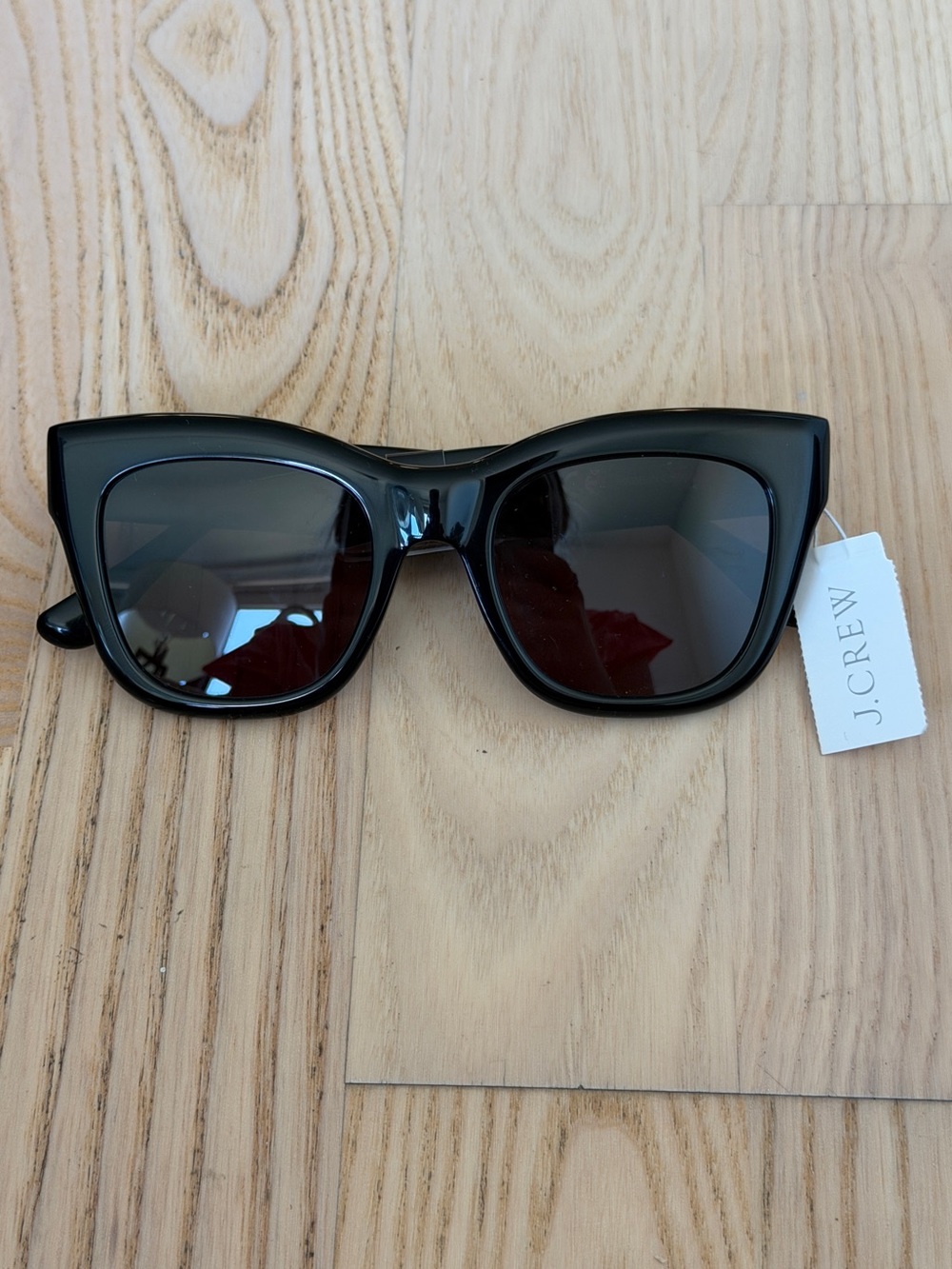 J. Crew Black Oversized Cat-Eye Sunglasses